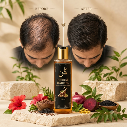 Kun Naturals Herbal Hair Oil | For Dry, Weak & Dull Hair